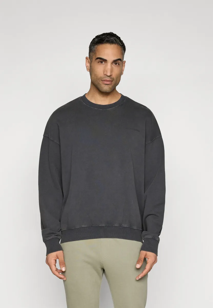 OVERSIZED WASHED - Sweatshirt - black beauty