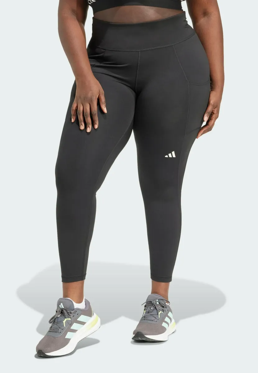 OWN THE RUN 7/8 PLUS SIZE - Tights - black