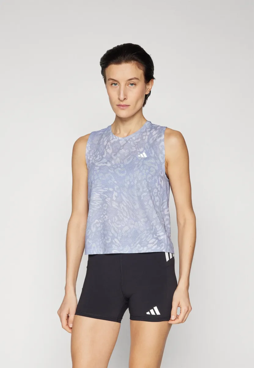 OWN THE RUN CLIMACOOL 3-STRIPES - Top - dash grey/violet tone