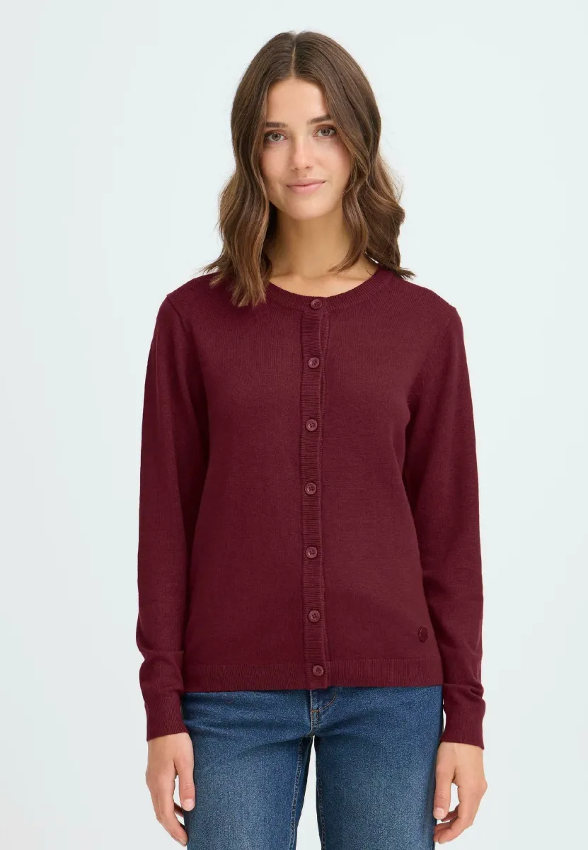 OXAIDA - Strickjacke - chocolate truffle