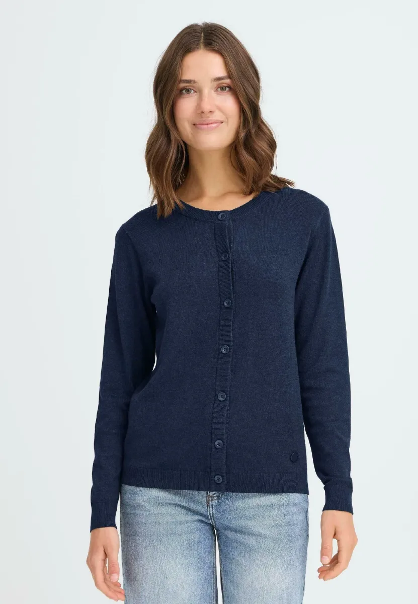 OXAIDA - Strickjacke - total eclipse melange