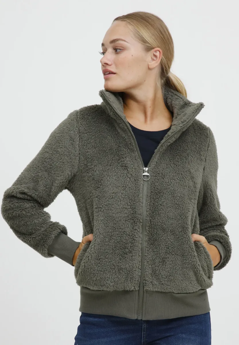 OXANNEKA TEDDY - Fleecejacke - grey