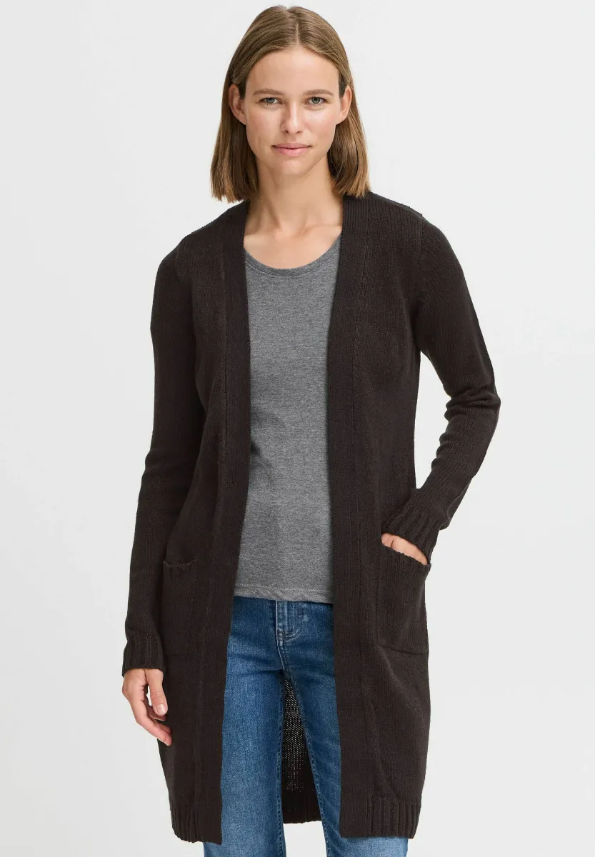 OXCABBA - Strickjacke - black