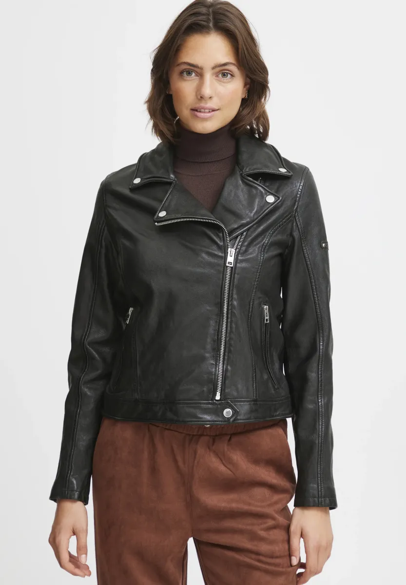 OXDenio - Lederjacke - black