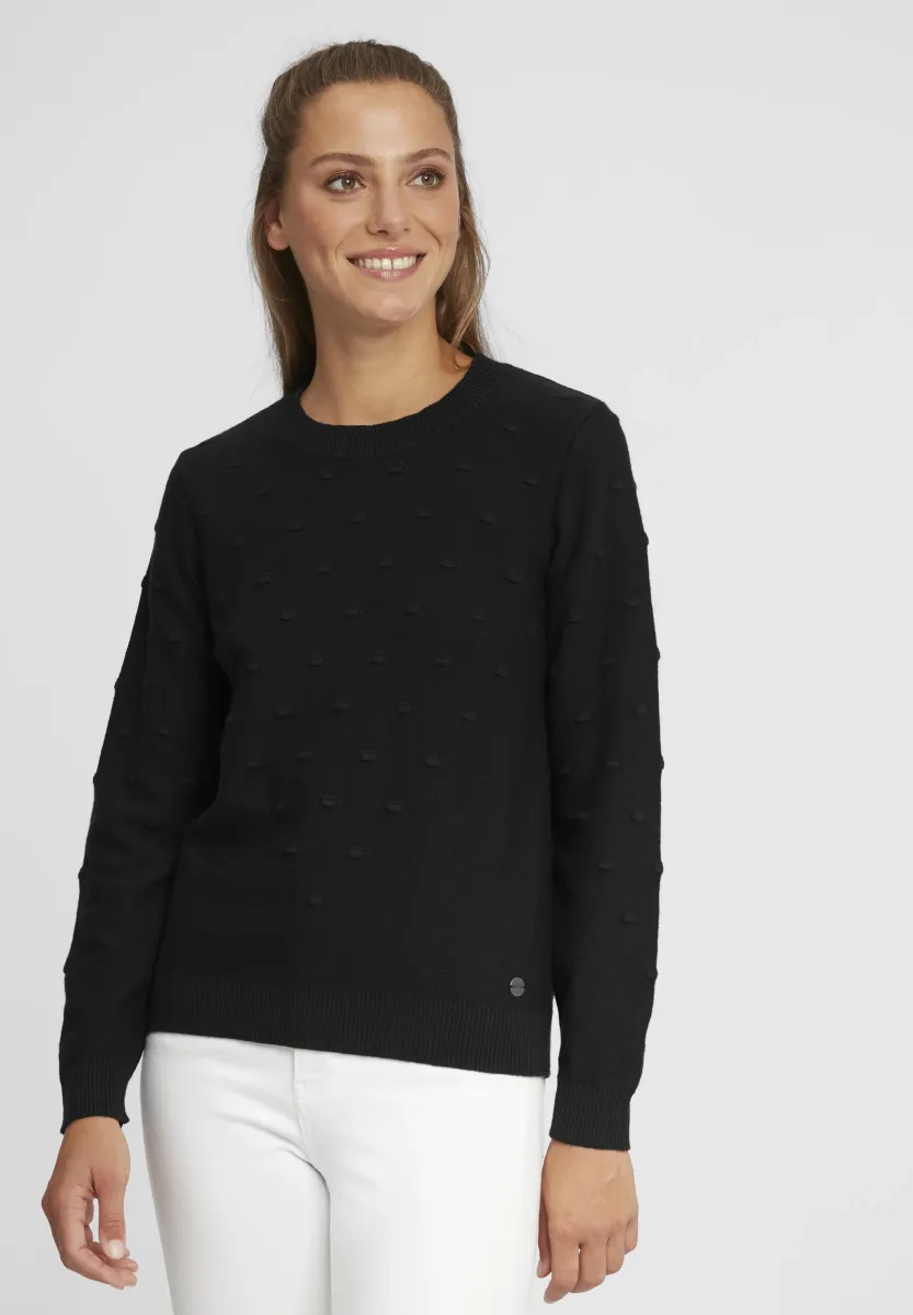 OXDOTTA - Strickpullover - black