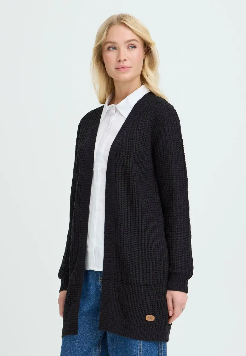 OXEDNA - Strickjacke - black