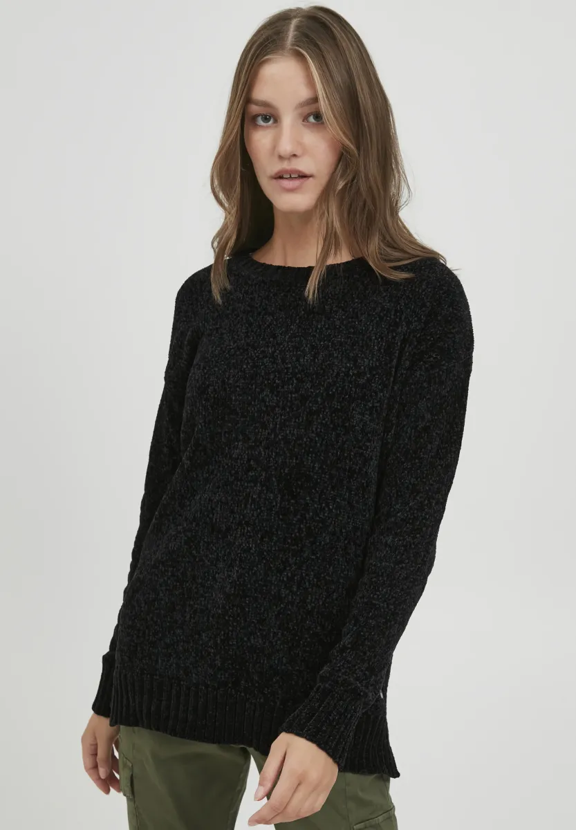 OXELVINA - Strickpullover - black