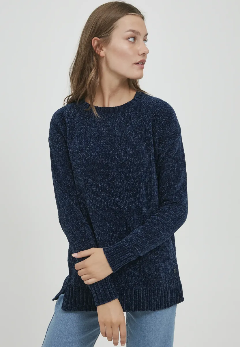 OXELVINA - Strickpullover - insignia blue