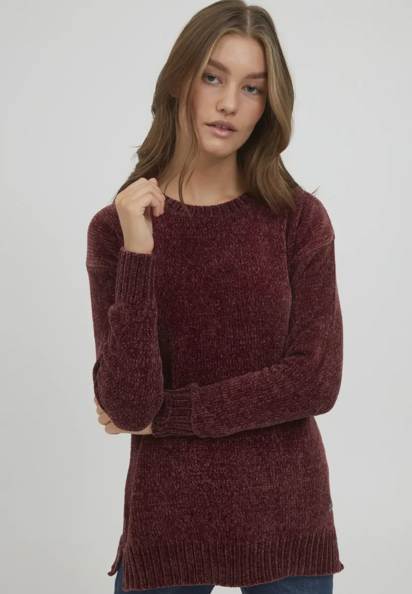 OXELVINA - Strickpullover - wine red
