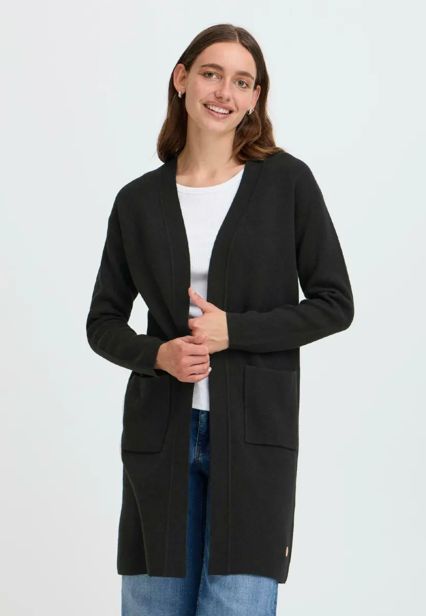 OXFINA - Strickjacke - true black