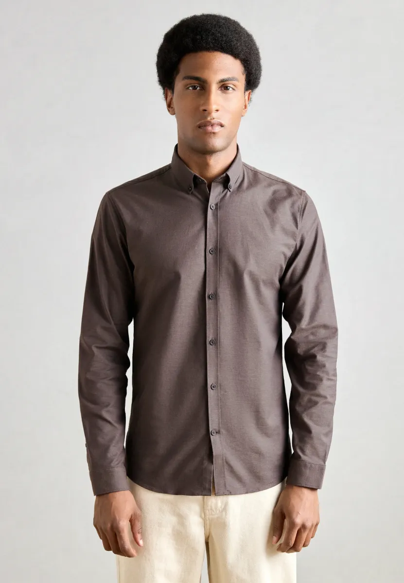 OXFORD SUPERFLEX - Hemd - dak brown mix