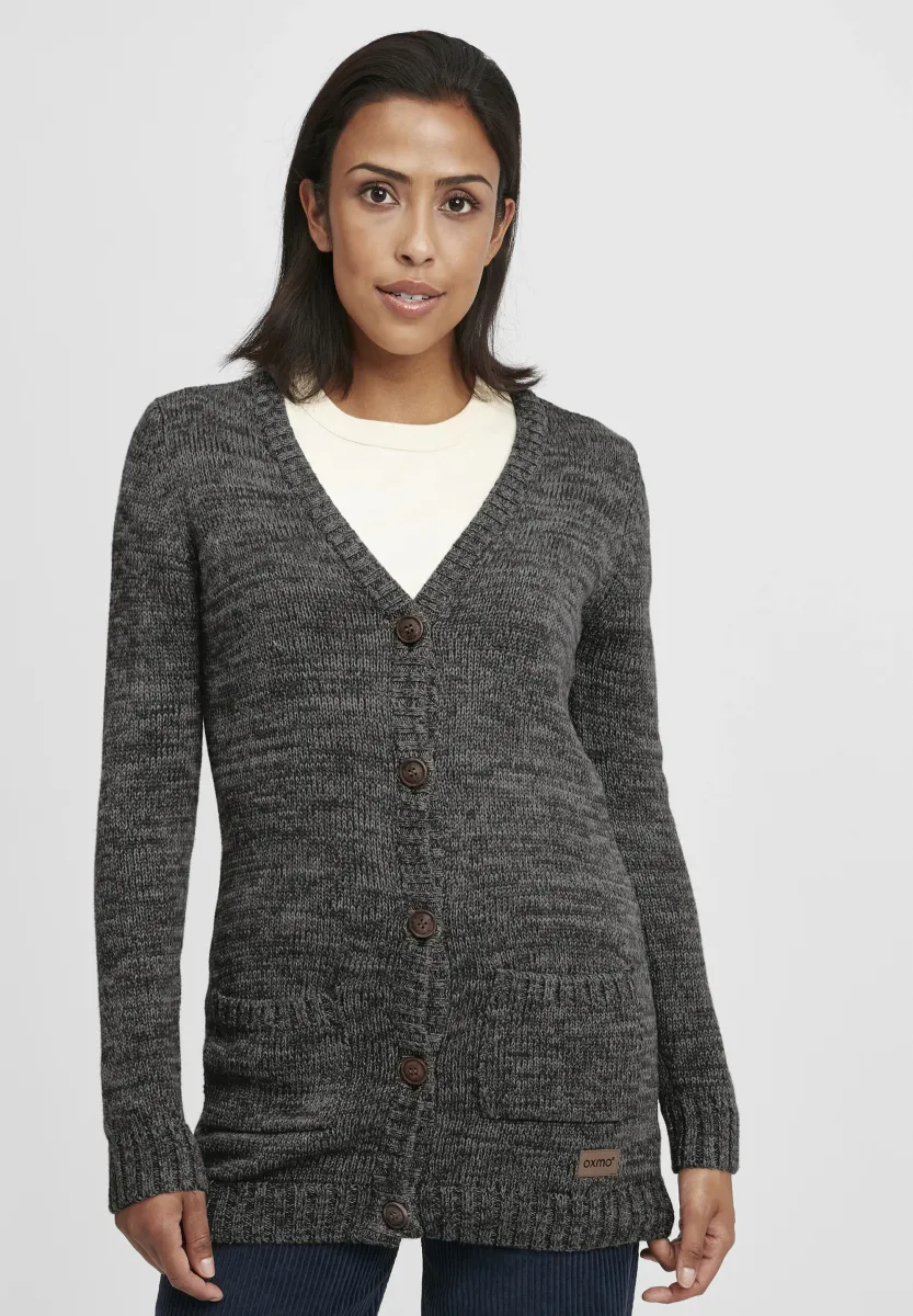 OXHILEMONA - Strickjacke - black