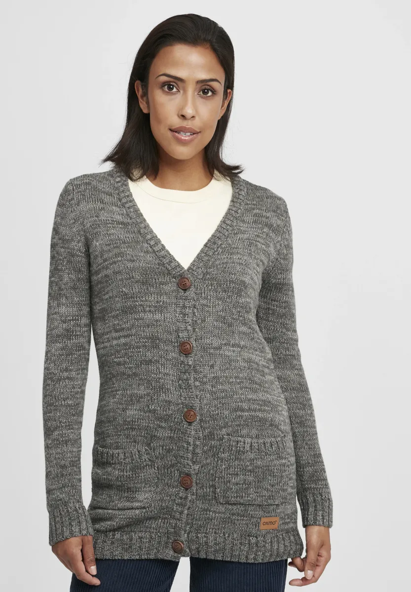 OXHILEMONA - Strickjacke - dark grey