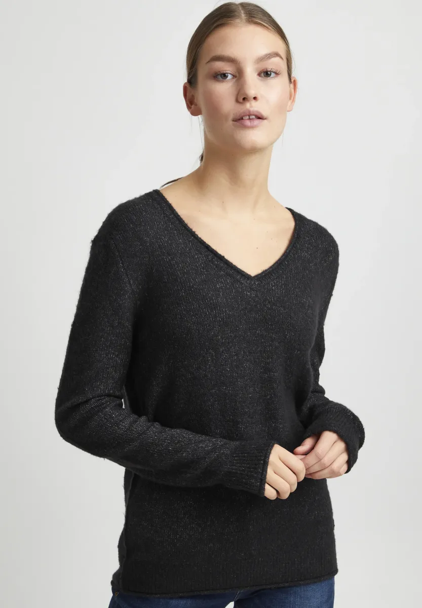 OXILVA - Strickpullover - dark grey melange