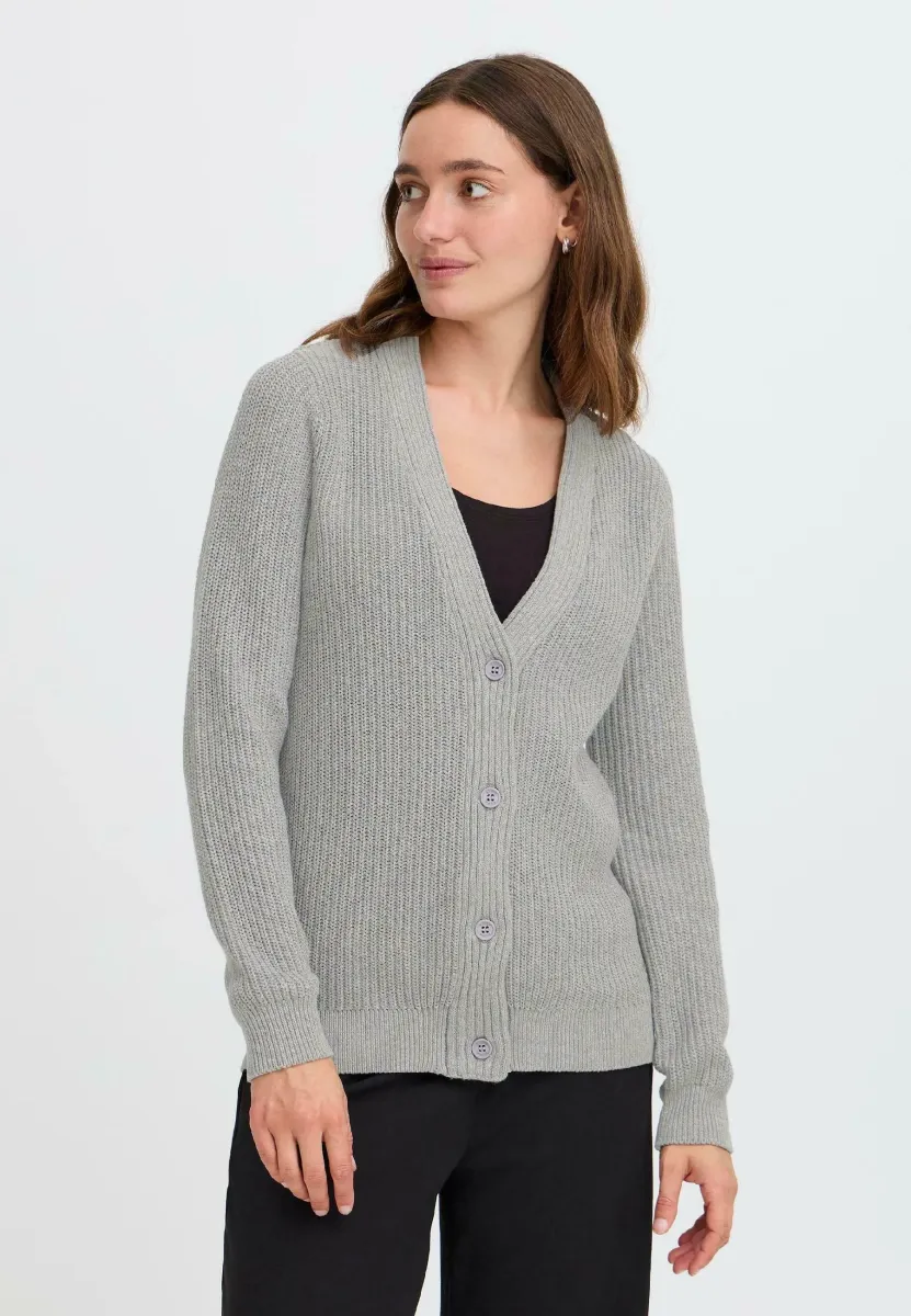 OXKIMMIE - Strickjacke - griffin melange
