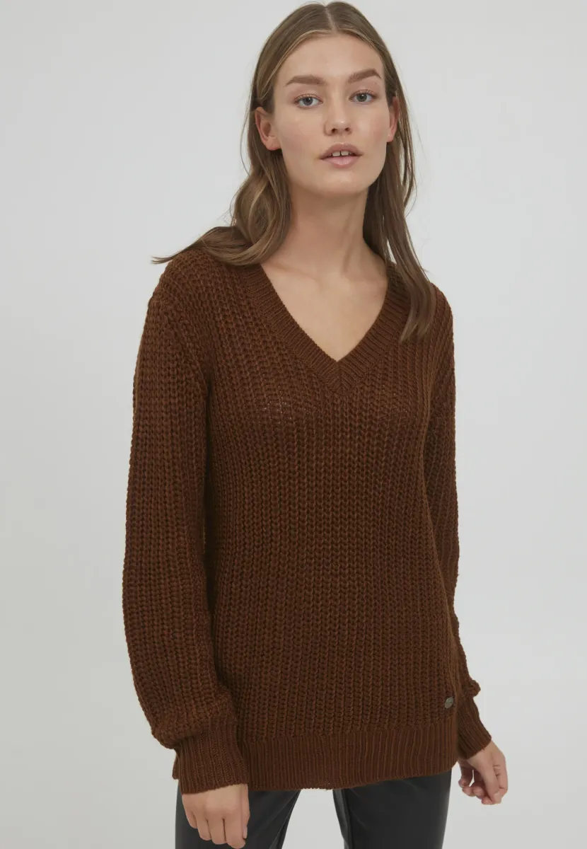 OXLAVEA - Strickpullover - brown