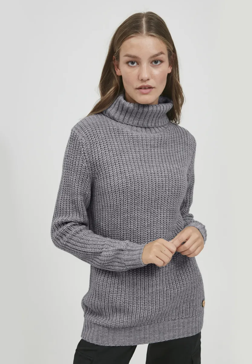 OXNanna - Strickpullover - medium grey melange