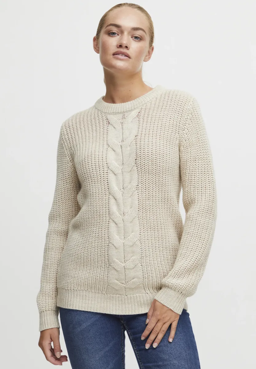 OXNatasja - Strickpullover - cement melange