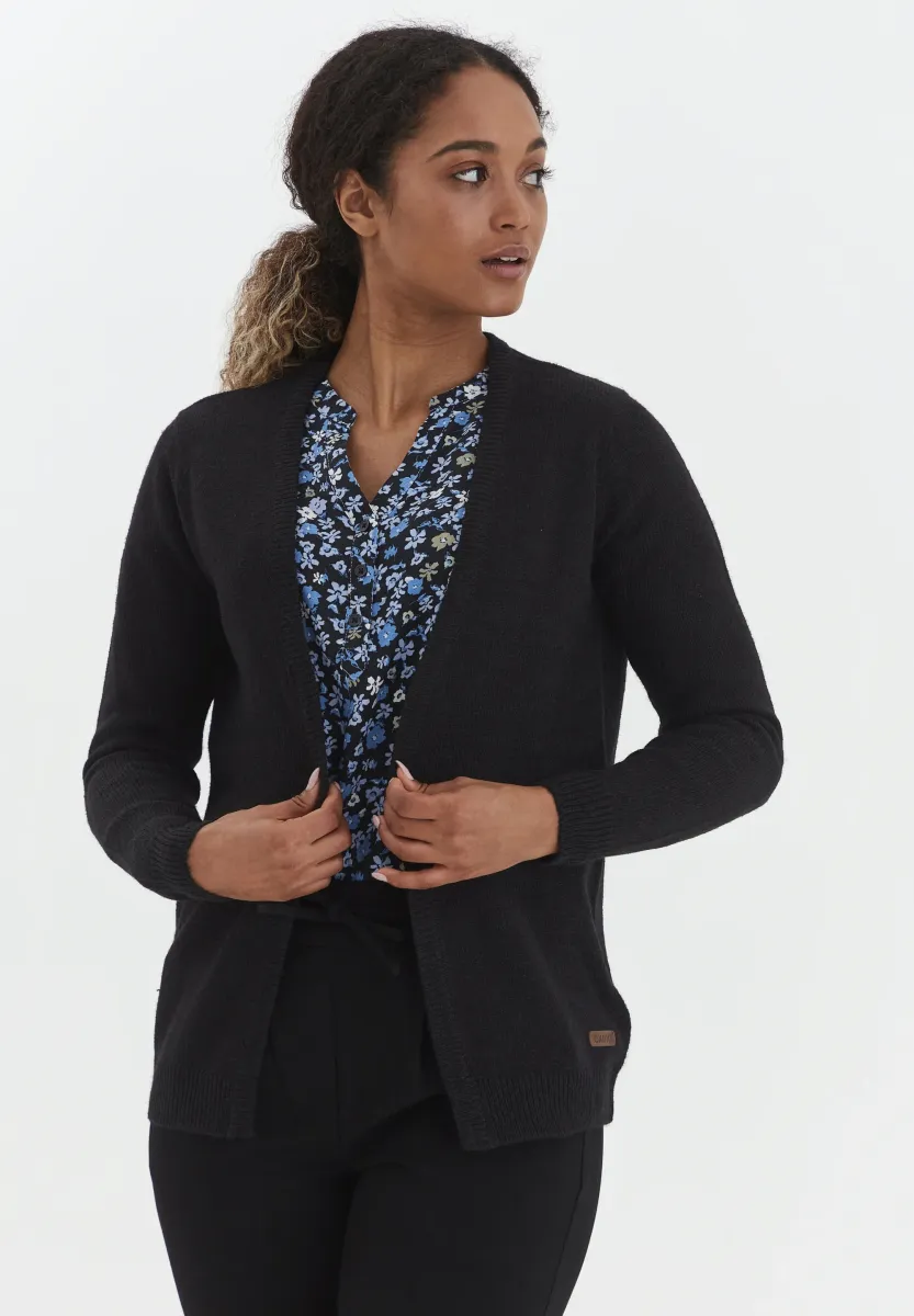 OXNENA - Strickjacke - black