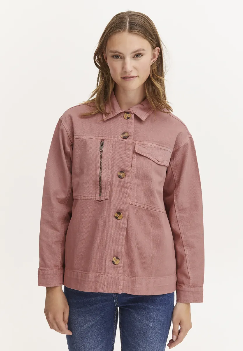 OXTAMI - Jeansjacke - ash rose