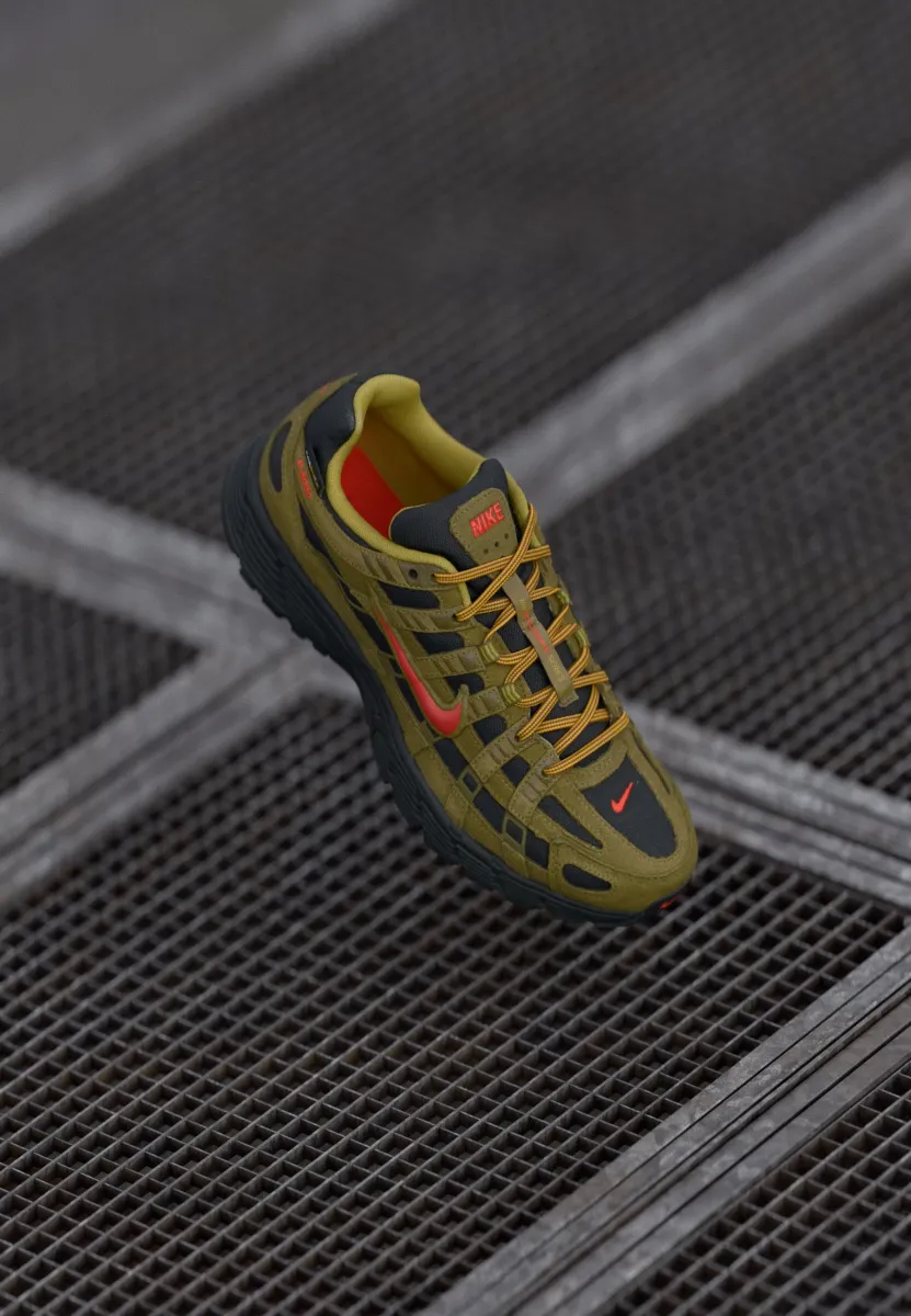 P 6000 PRM - Sneaker low - olive flak/picante red/black/quantum moss/gold-coloured leaf/fauna brown