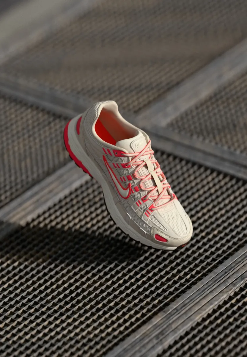 P 6000 - Sneaker low - bright crimson/soft pearl/light orewood brown/black/metallic silver