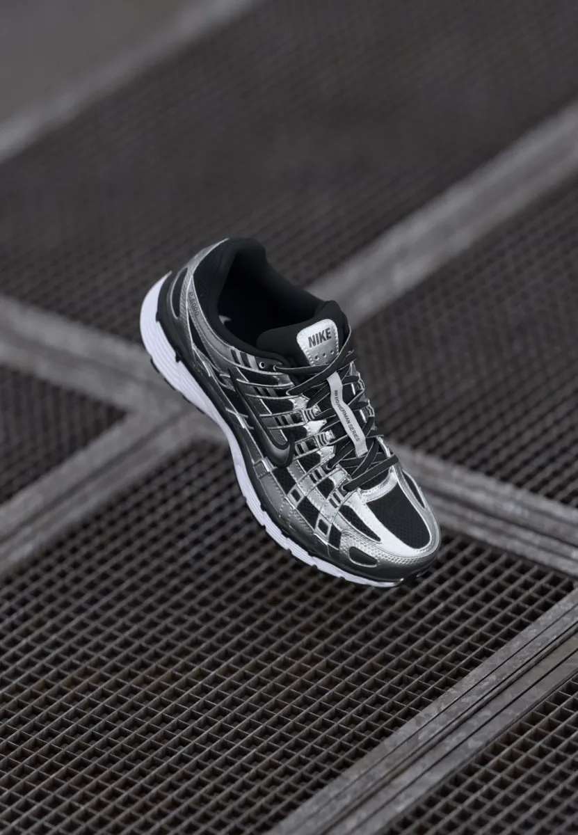 P 6000 - Sneaker low - metallic silver-coloured/black/white
