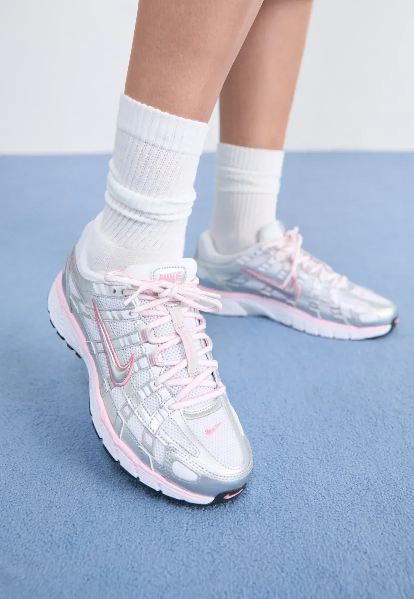 P 6000 - Sneaker low - white/silver-coloured/elemental pink/black