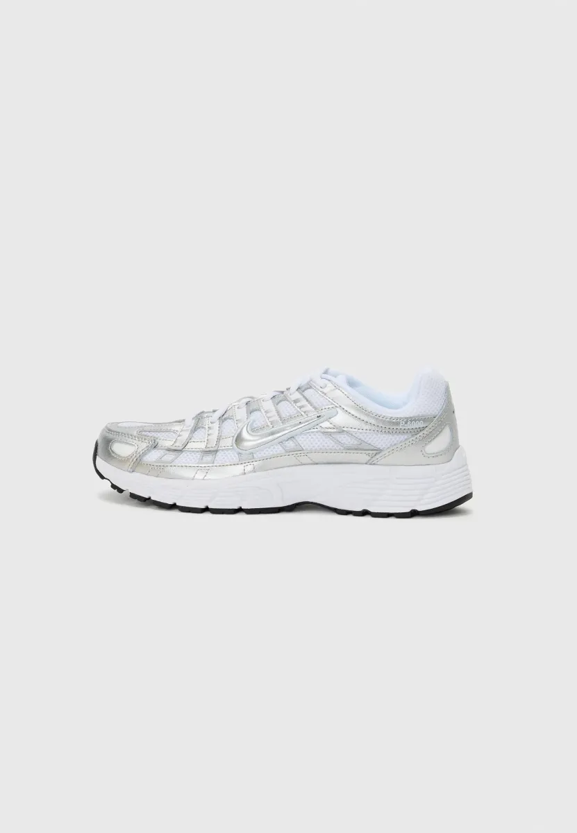 P 6000 UNISEX - Sneaker low - white/silver-coloured/blue tint/black