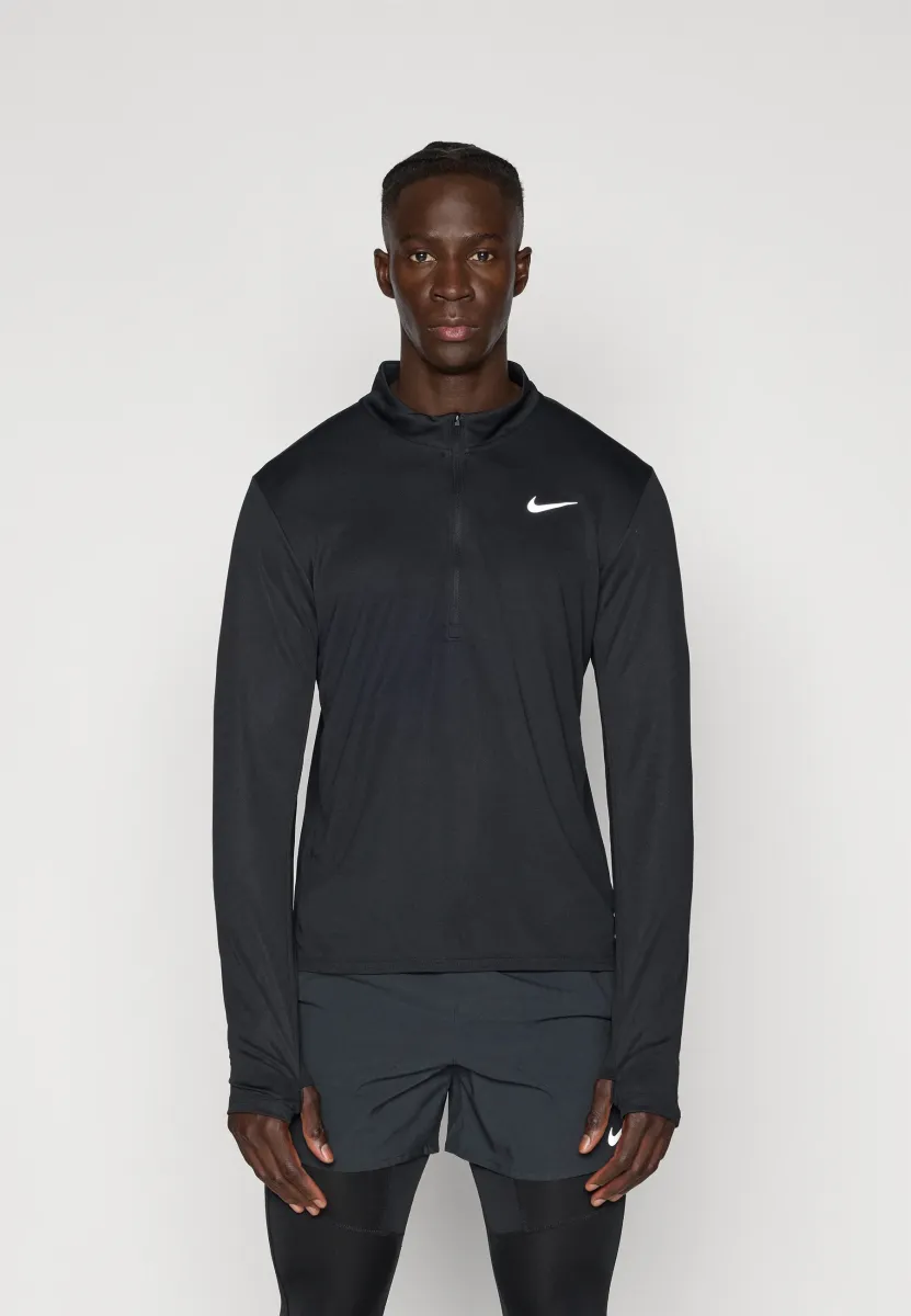 PACER TOP - Langarmshirt - black/reflective silver-coloured