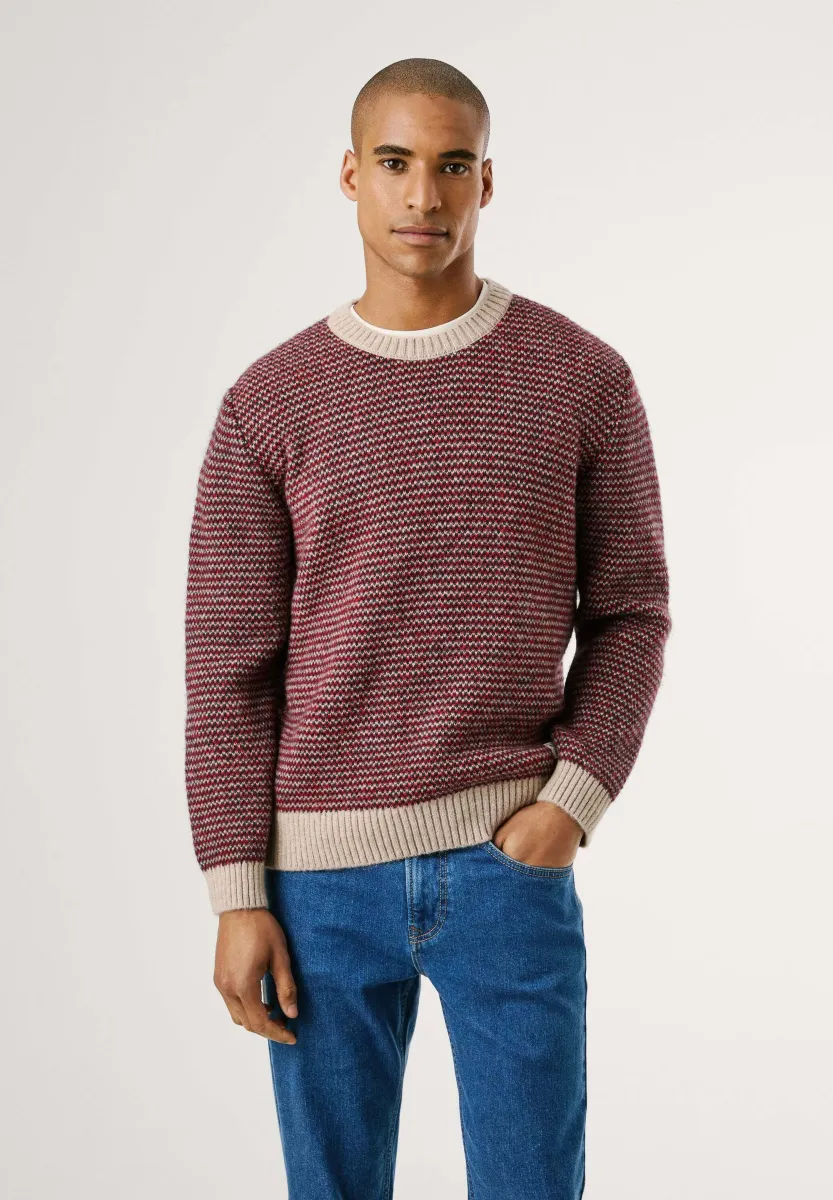 PACEY - Strickpullover - rugby red