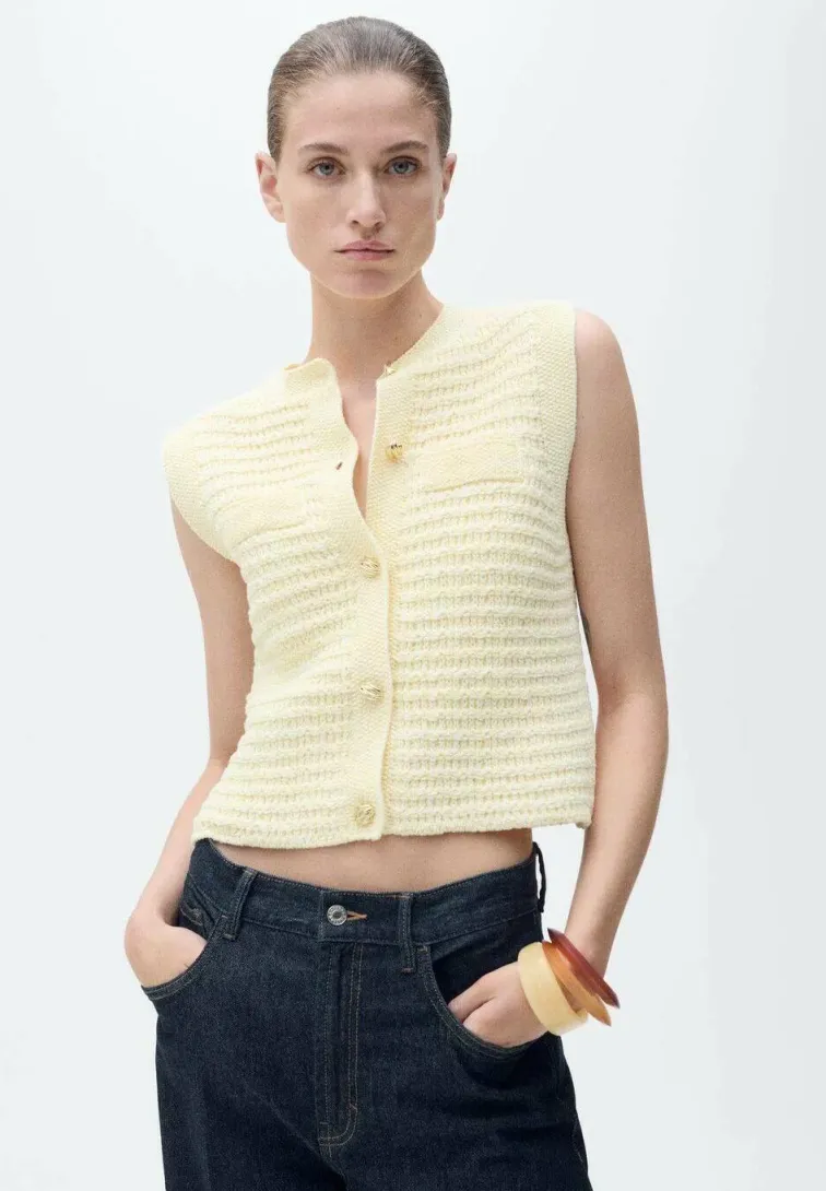 PACHO - Weste - light yellow