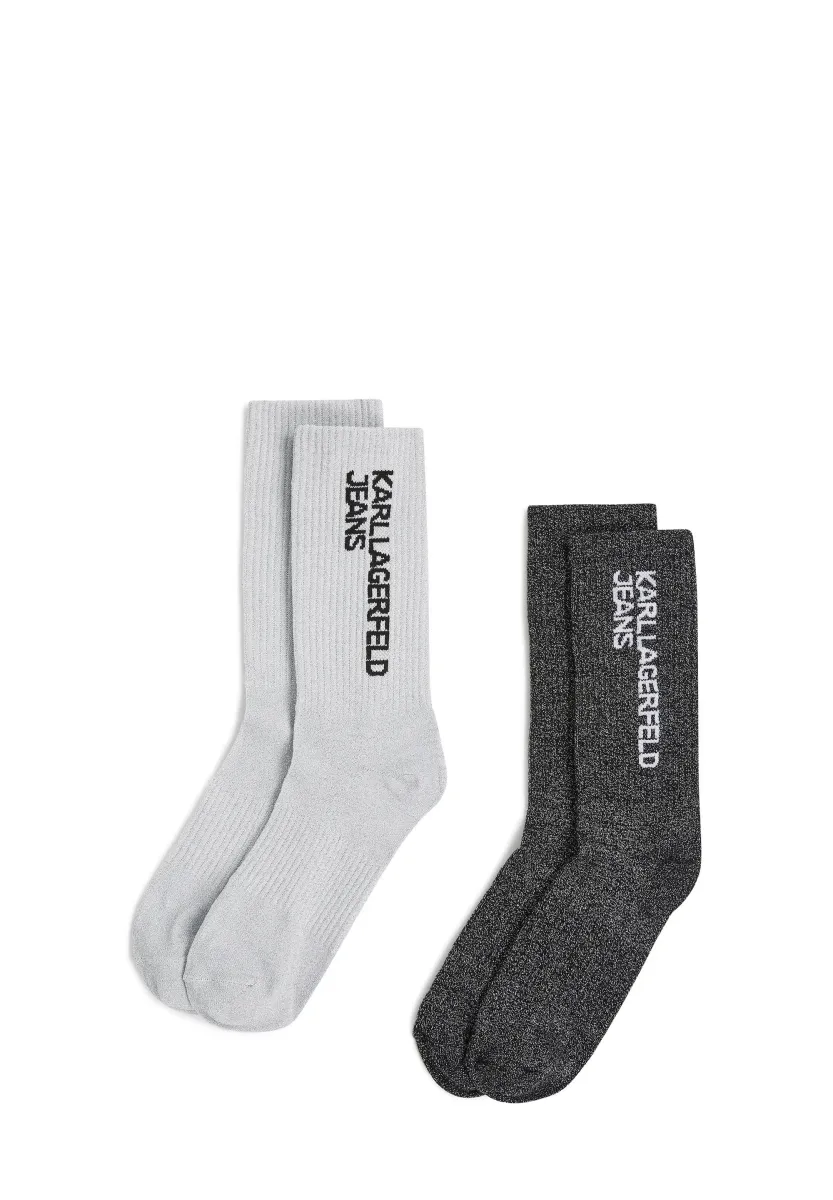 PACK OF 2 - Socken - silver/gunmetal