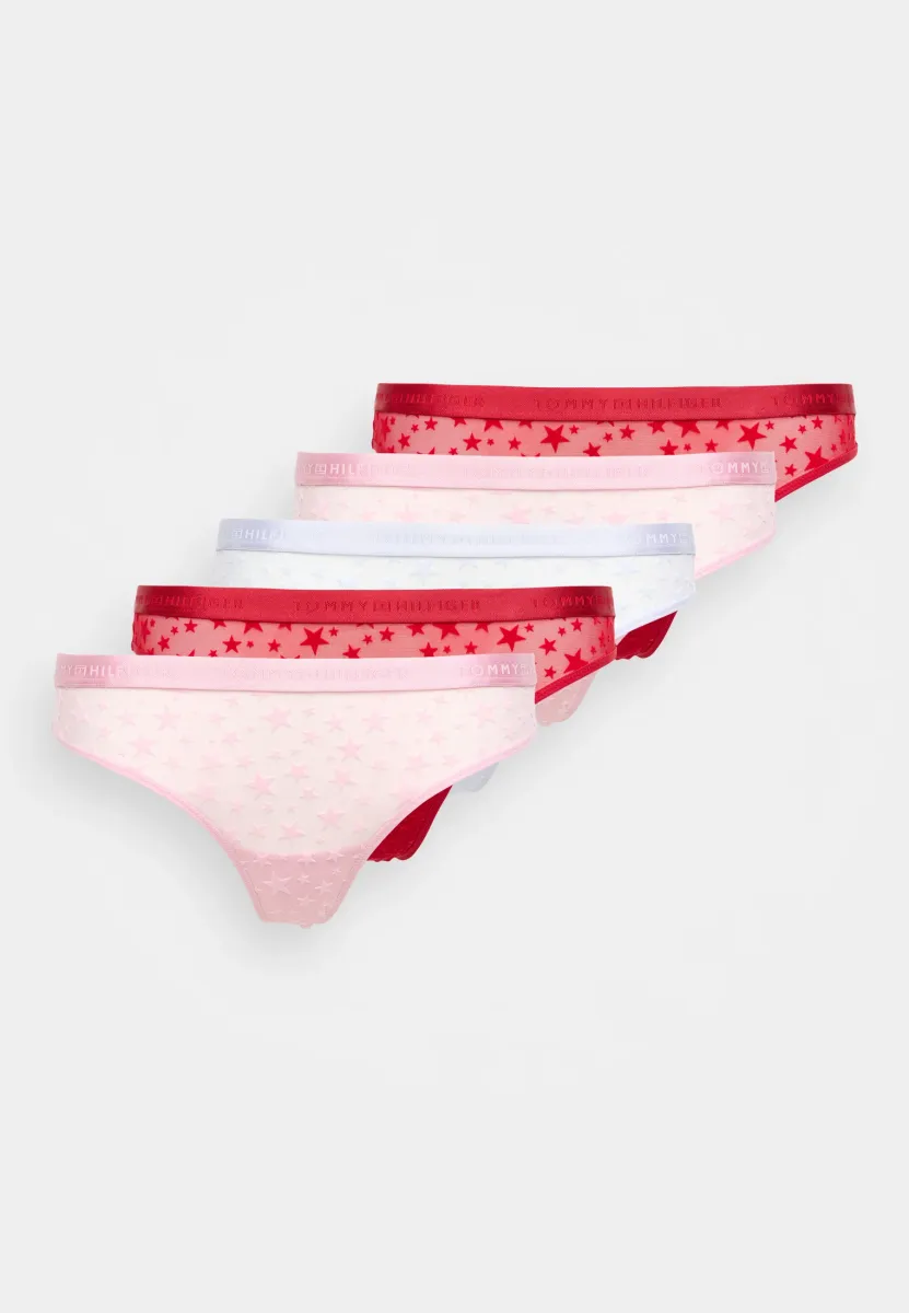 PACKS GIFT THONG 5 PACK - String - aura/red/bonita pink