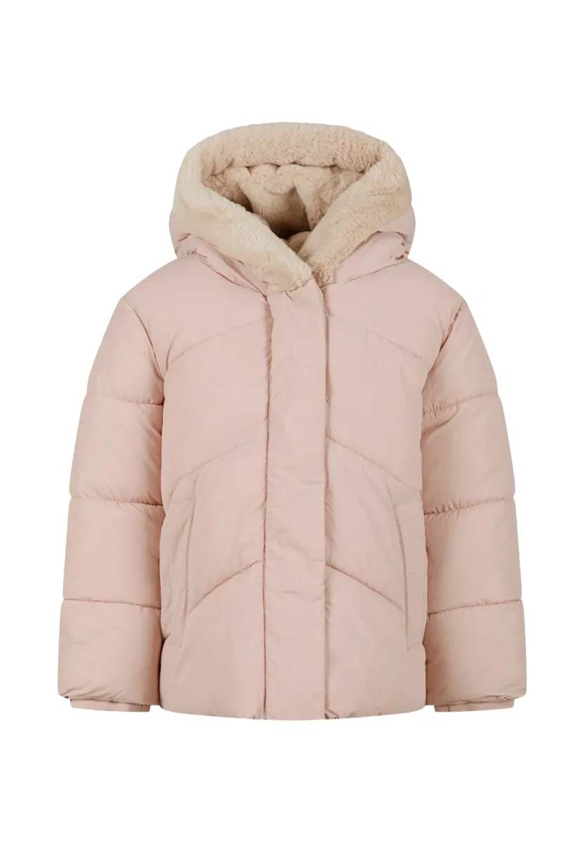 PADDED HOODED FLUFFY LINED - Winterjacke - pink