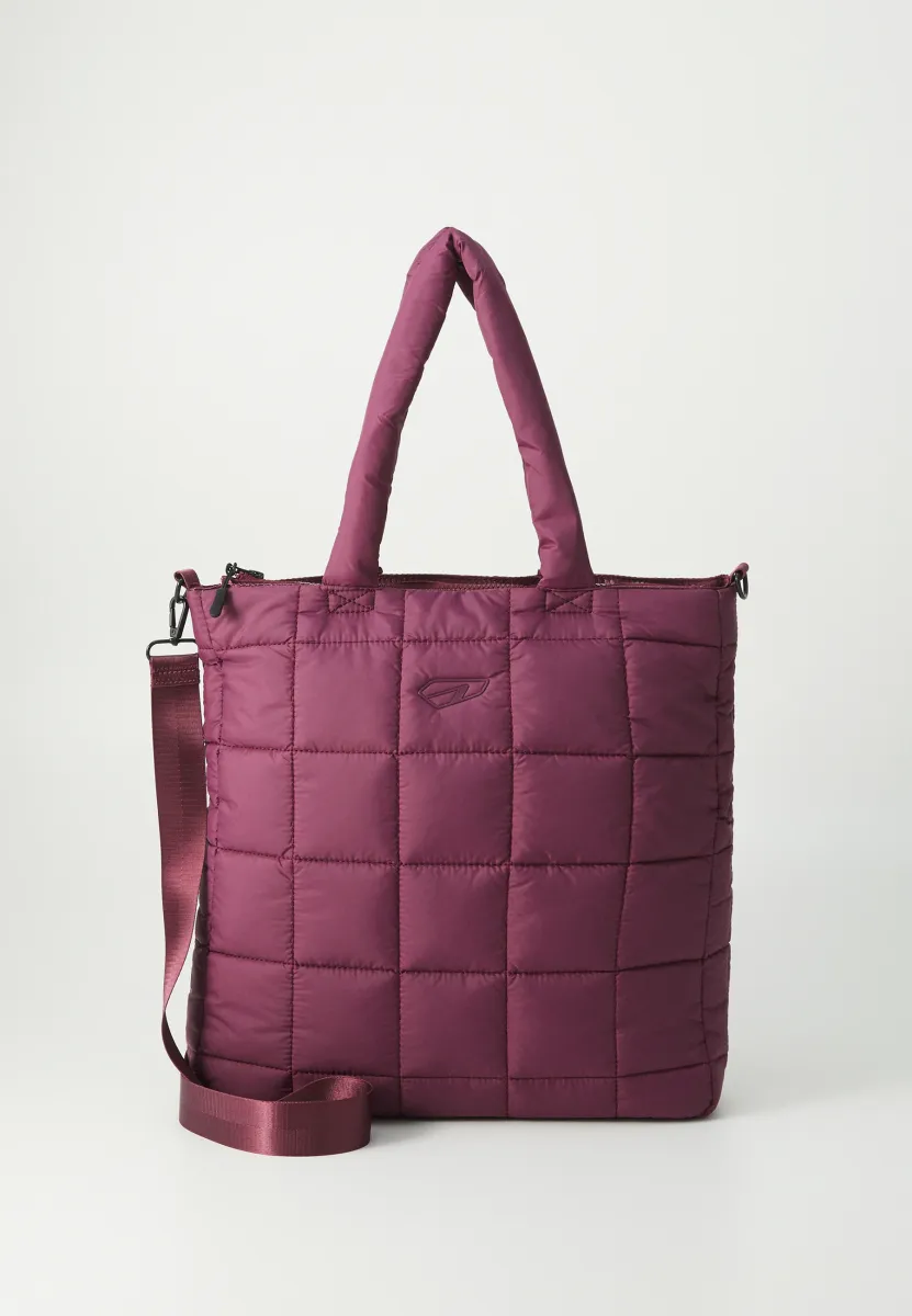 PADDED LOGO SHOPPER - Shopping Bag - amarone