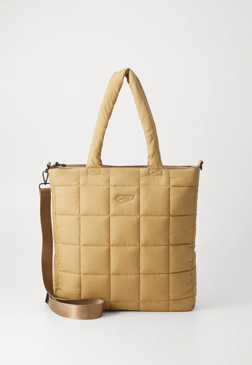 PADDED LOGO SHOPPER UNISEX - Shopping Bag - tan