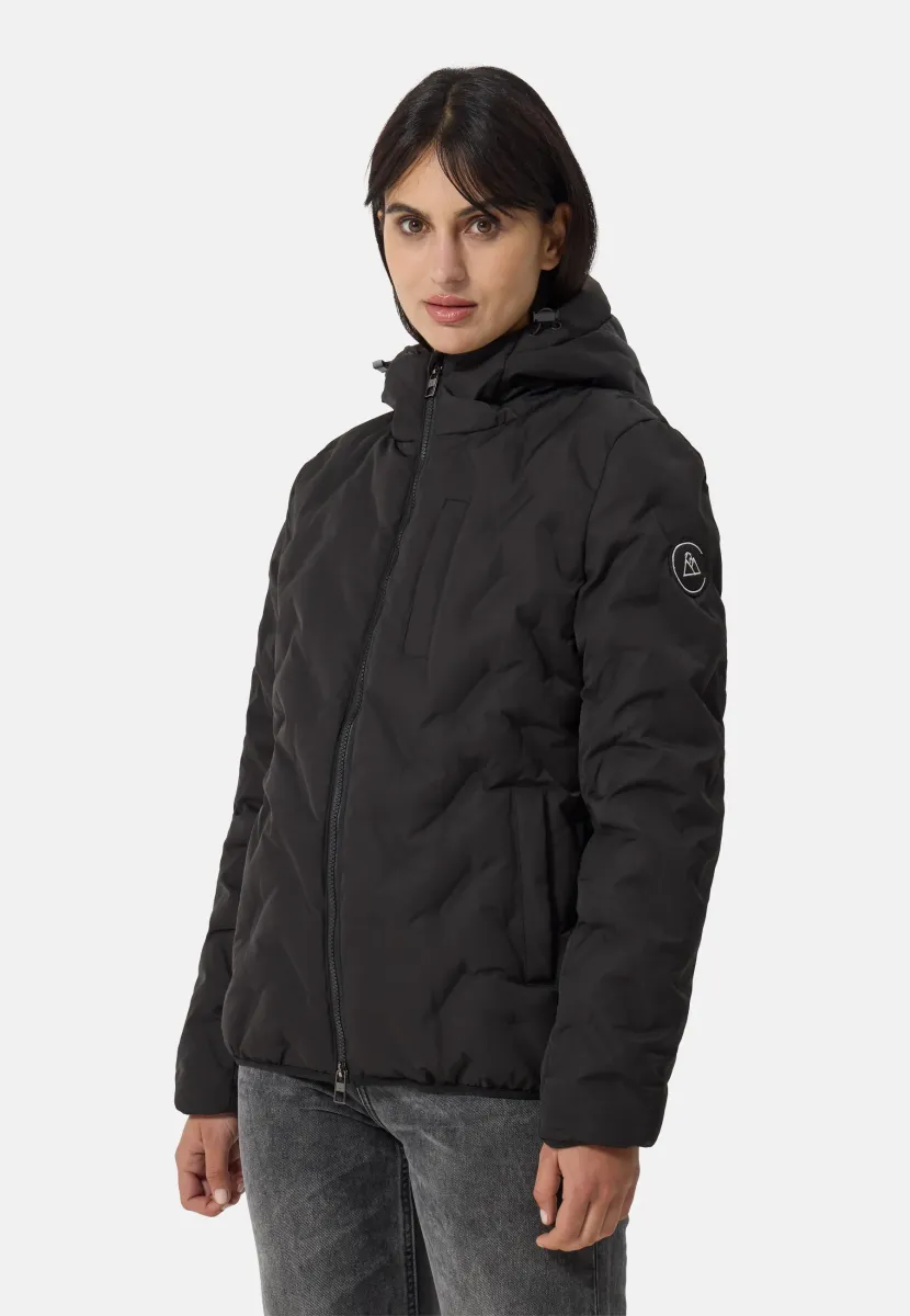 PADDED MIT KAPUZE - Winterjacke - schwarz