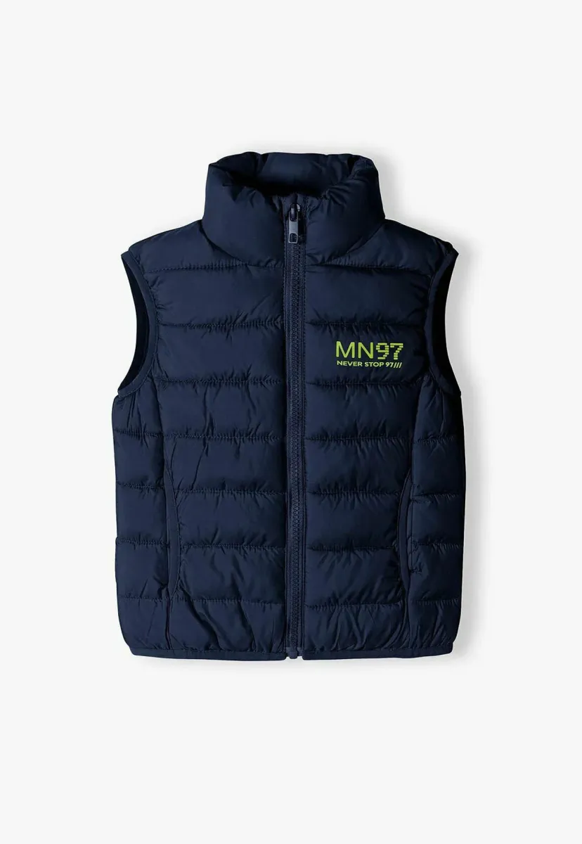 PADDED PUFFER GILET - Weste - dark blue