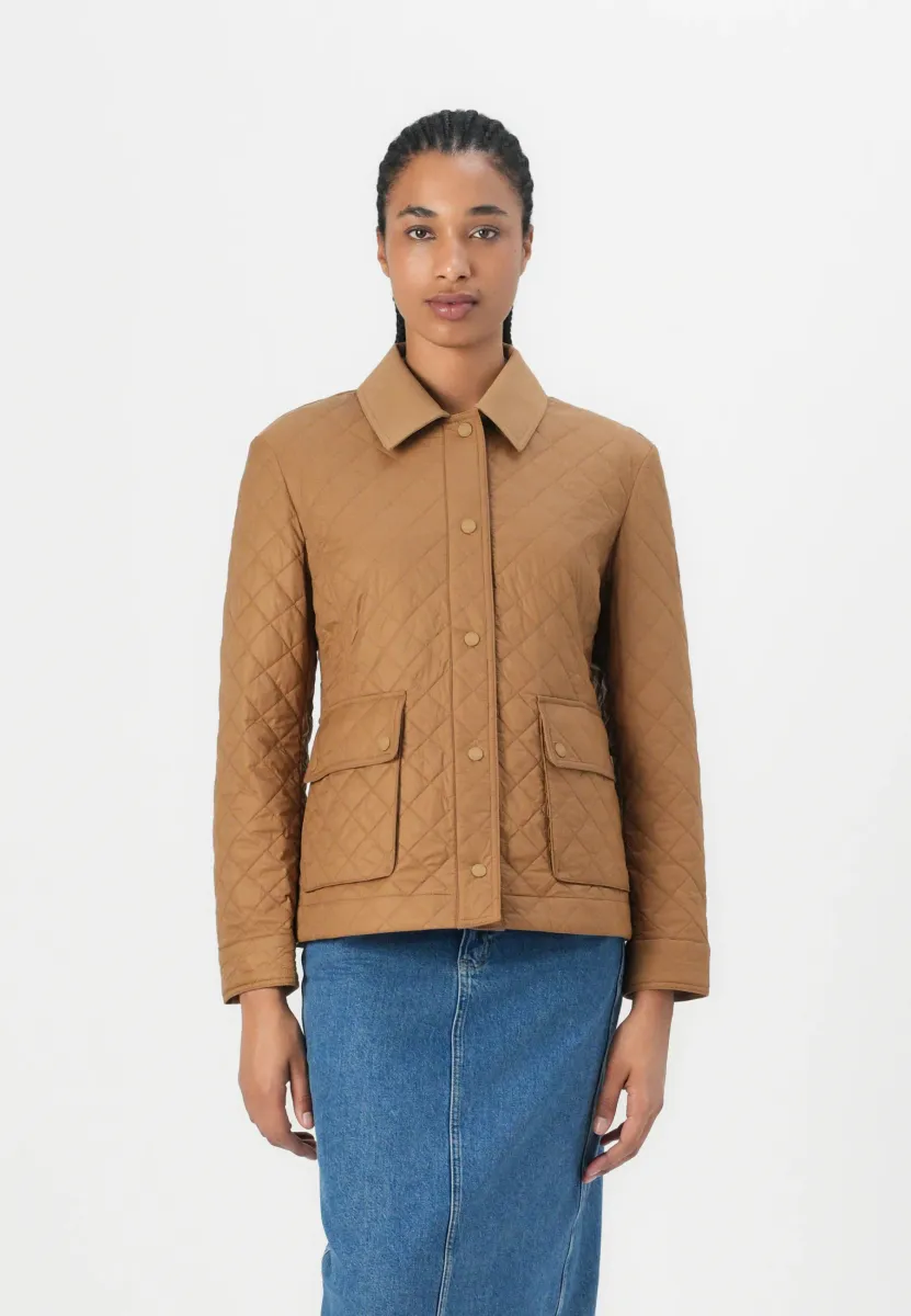 PADDED SLIM QUILTED JACKET - Übergangsjacke - hickory