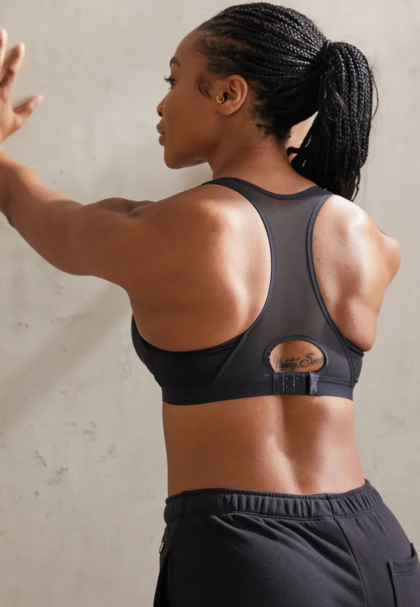 PADDED - Sport-BH mit starker Stützkraft - black