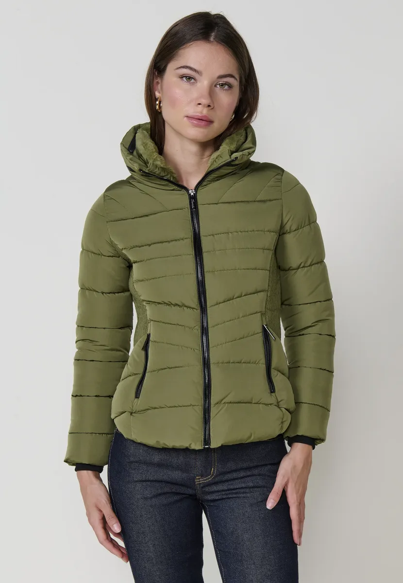 PADDED WITH COLLAR - Winterjacke - kaki   khaki