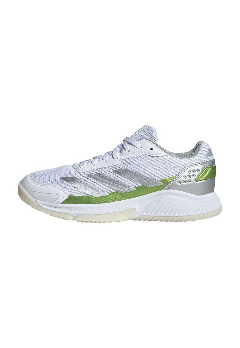 Padel-Schuhe - cloud white   silver metallic   lucid lemon