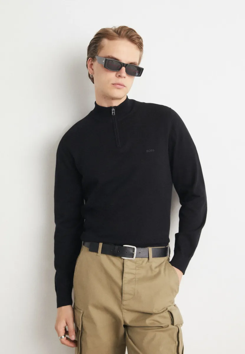 PADRO - Strickpullover - black