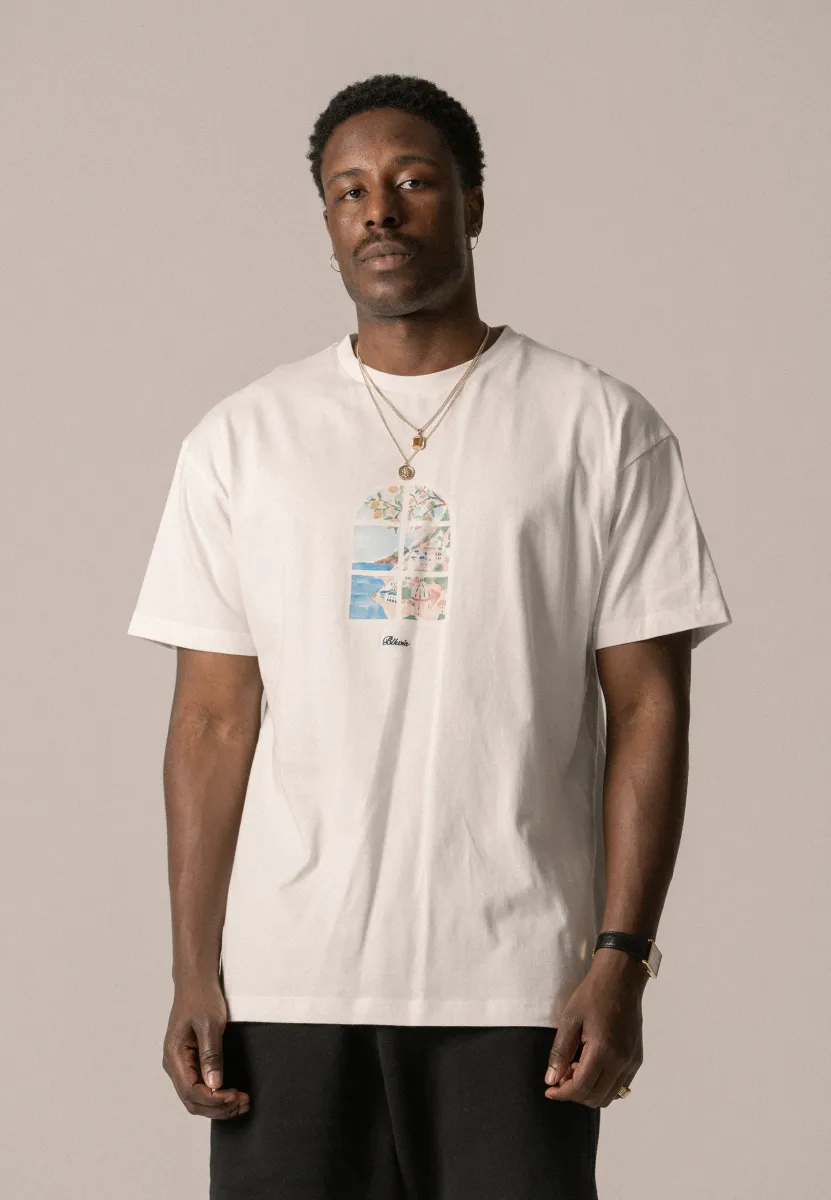 PAESAGGIO TEE UNISEX - T-Shirt print - white