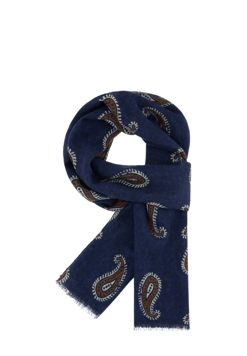 PAISLEY PRINT - Schal - navy blue