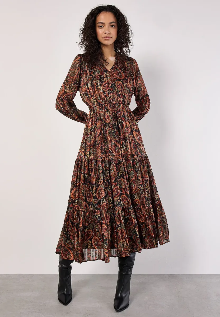 PAISLEY SPARKLE - Freizeitkleid - black