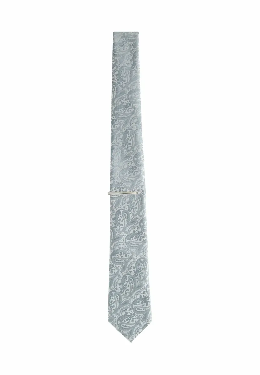 PAISLEY WITH CLIP - Krawatte - blue