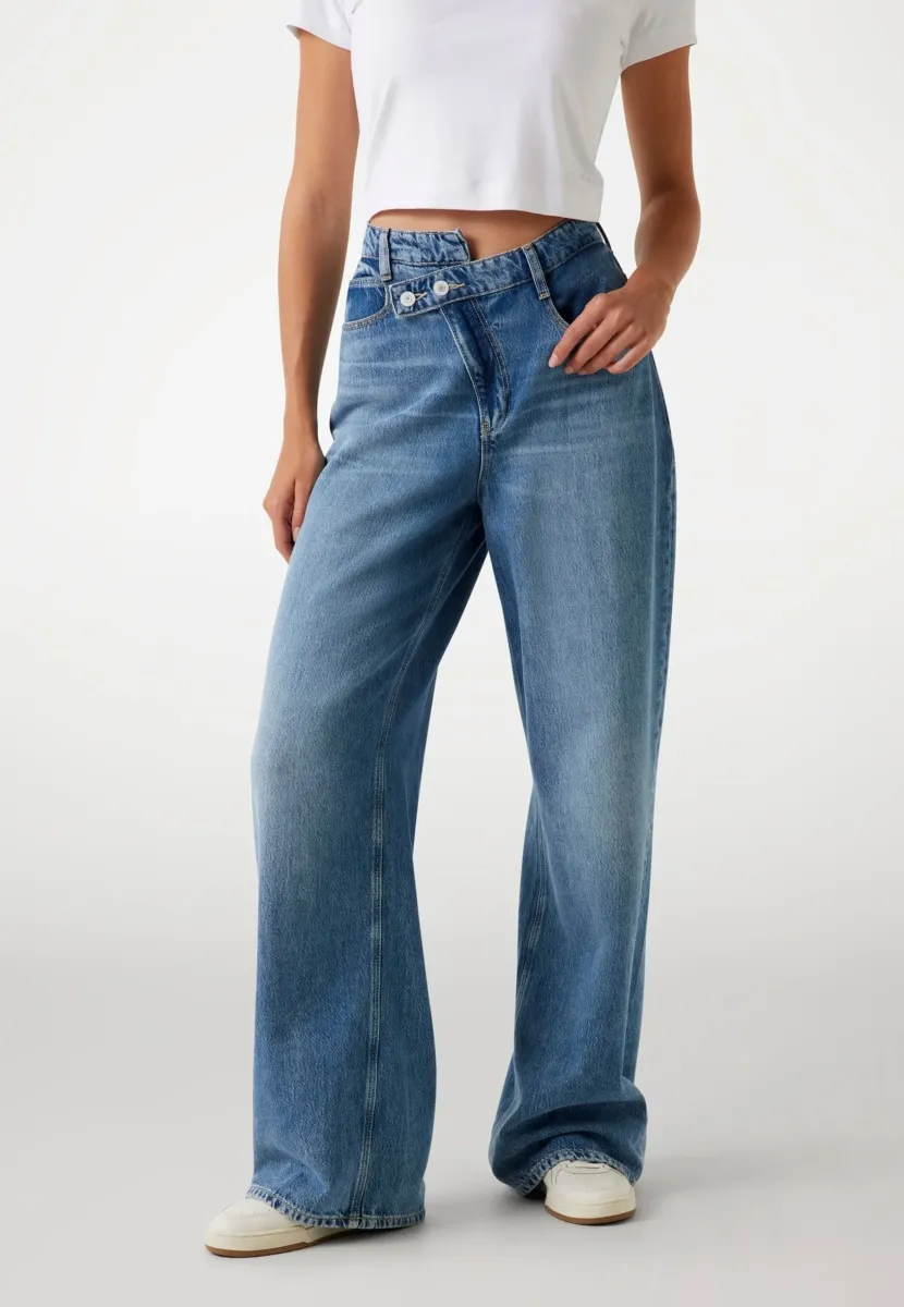 PALAZZO - Flared Jeans - blau