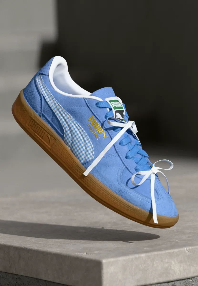 PALERMO CHECKERED II - Sneaker low - sea glass/white/gold